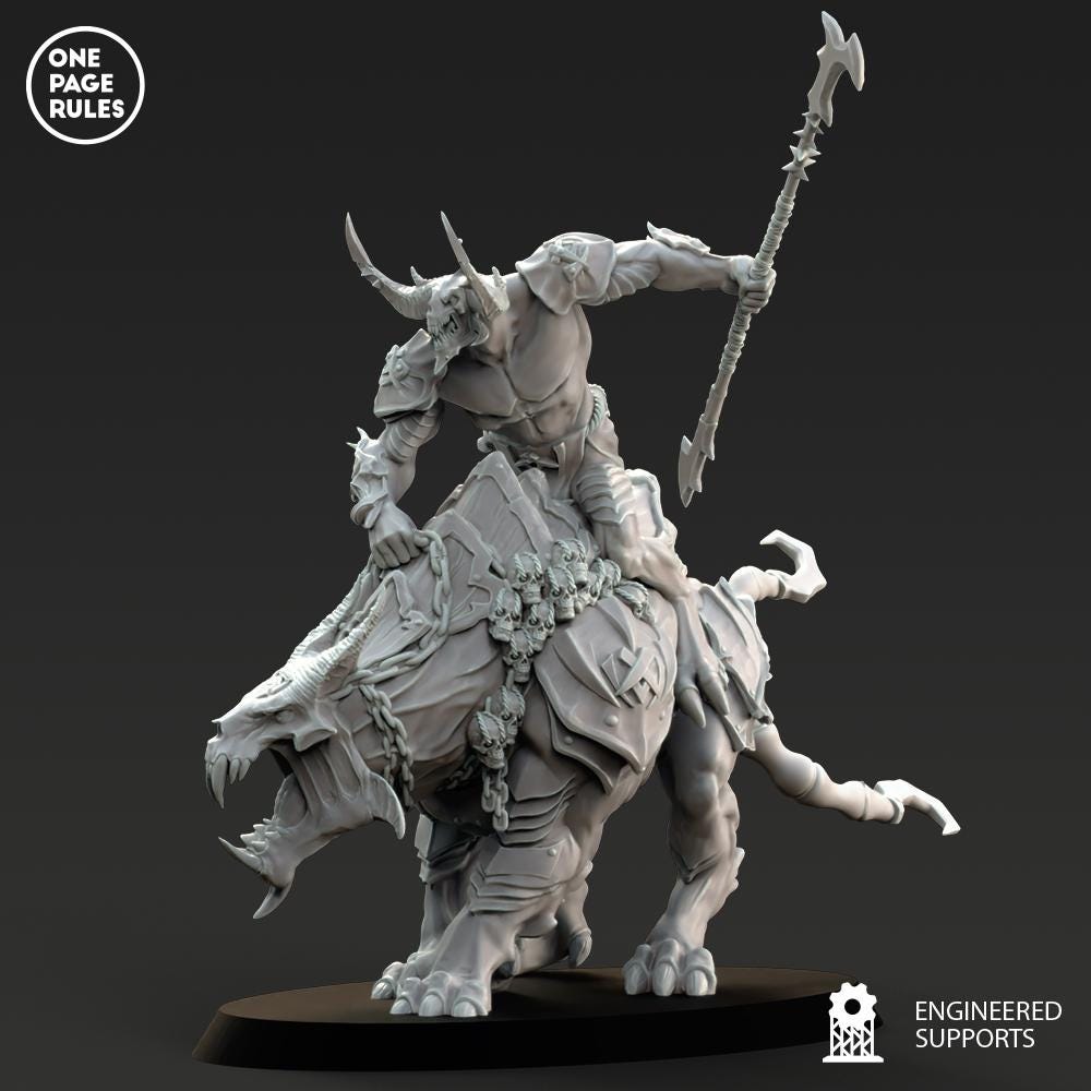 3 X Beast Riders - 28mm/30mm Tabletop Model Kit - Etsy UK