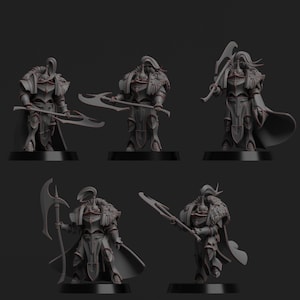 Vestalian Wardens - 5 x Antianerirai Heavy Armour - 28mm/30mm Tabletop model kit