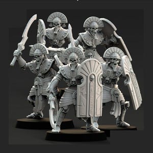 Mummified Legions - 10 x Royal Guard - 28mm/30mm Tabletop model kit