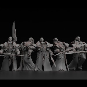 Vestalian Wardens - 5 x Vestalian Chamberlains - 28mm/30mm Tabletop model kit