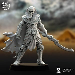 Mummified Legions - Undead King - 28mm/30mm Tabletop model kit