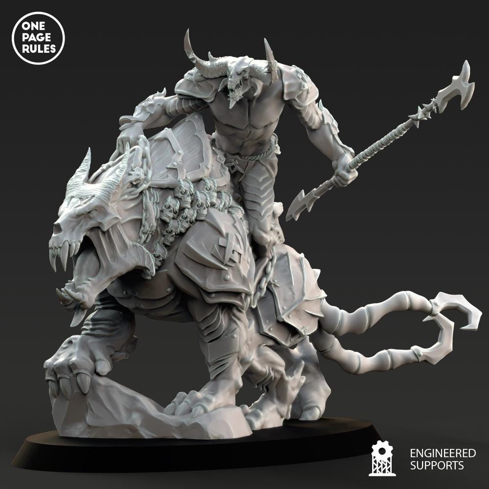 3 X Beast Riders - 28mm/30mm Tabletop Model Kit - Etsy UK