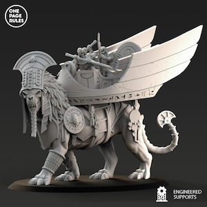 Mummified Legions - War Sphinx - 28mm/30mm Tabletop model kit