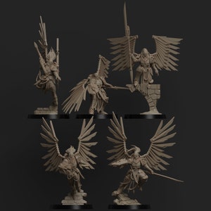 Vestalian Wardens - 5 x Vestalian Watchers - 28mm/30mm Tabletop model kit