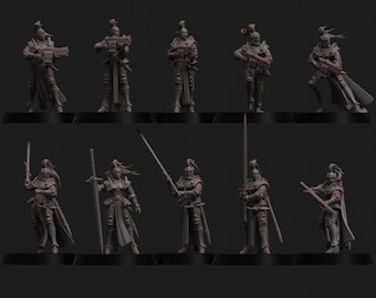 Vestalian Wardens - 10 x Protectors - 28mm/30mm Tabletop model kit