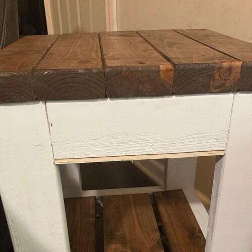 Rustic Farmhouse Style End Table for Living/dining Room Etsy