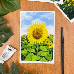 Imprimé fleur du soleil