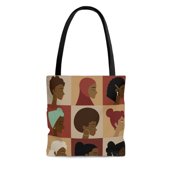 Black Women Tote Bag/Black Owned Shop/Black Girl Travel/Girl Tote Bag/Melanin Tote Bag/Everyday Tote Bag/Weekend Bag
