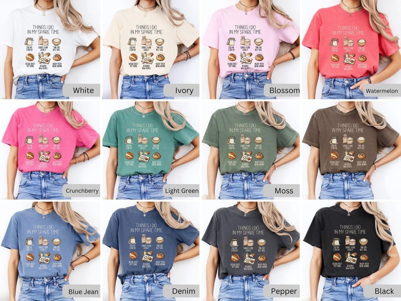 Camiseta de masa madre, camiseta de iniciador de masa madre, regalo para entusiastas de la masa madre, camiseta de mamá panificadora, camiseta de granja, regalos de pan de masa madre imagen 5
