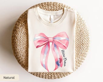 Coquette NICU Nurse Shirt, Pink Bow NICU Shirt, Girly Nicu Nurse Gift, Cute Nicu Nurse Tshirt, Girlie Nicu Nurse Shirts,Neonatal ICU TShirts
