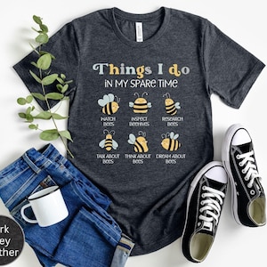 Retro Beekeeper Shirt, Bee Lover Gift Ideas, Save the Bees Shirt, Honey Bee T-Shirt, Funny Bee Keeper Gift, Bee TShirt, Things I Do Shirt