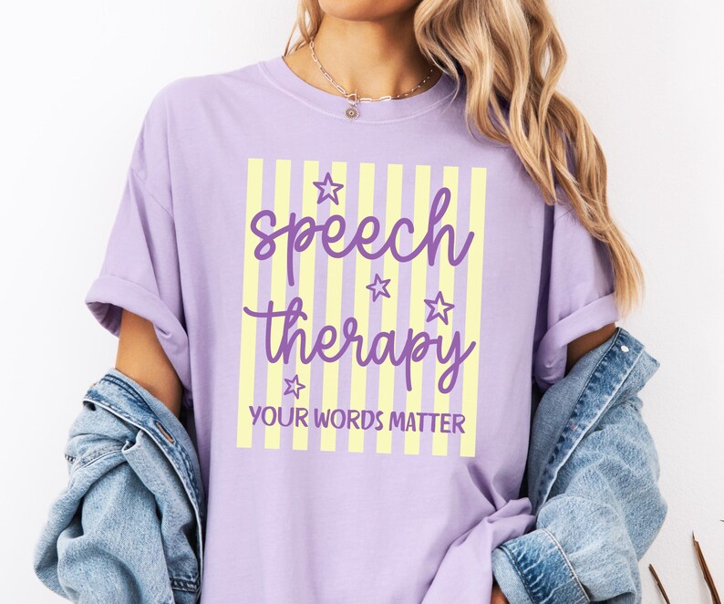 Comfort Colors Speech Therapy Shirt, Speech Therapist Shirt, SLP Your Words Matter Tee,Speech Pathology Shirts,Speech PathologistTShirt,TS39 image 7