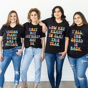 Back to School Teacher Shirt, First Day Of School Teacher Shirts, Teen Slang Matching Teacher Team TShirts Gen Z, School Staff Gift TT4