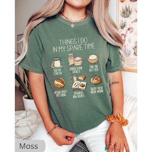 Camiseta de masa madre, camiseta de iniciador de masa madre, regalo para entusiastas de la masa madre, camiseta de mamá panificadora, camiseta de granja, regalos de pan de masa madre imagen 1