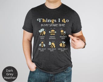 Retro Beekeeper Shirt, Bee Lover Gift Ideas, Save the Bees Shirt, Honey Bee T-Shirt, Funny Bee Keeper Gift, Bee TShirt, Things I Do Shirt