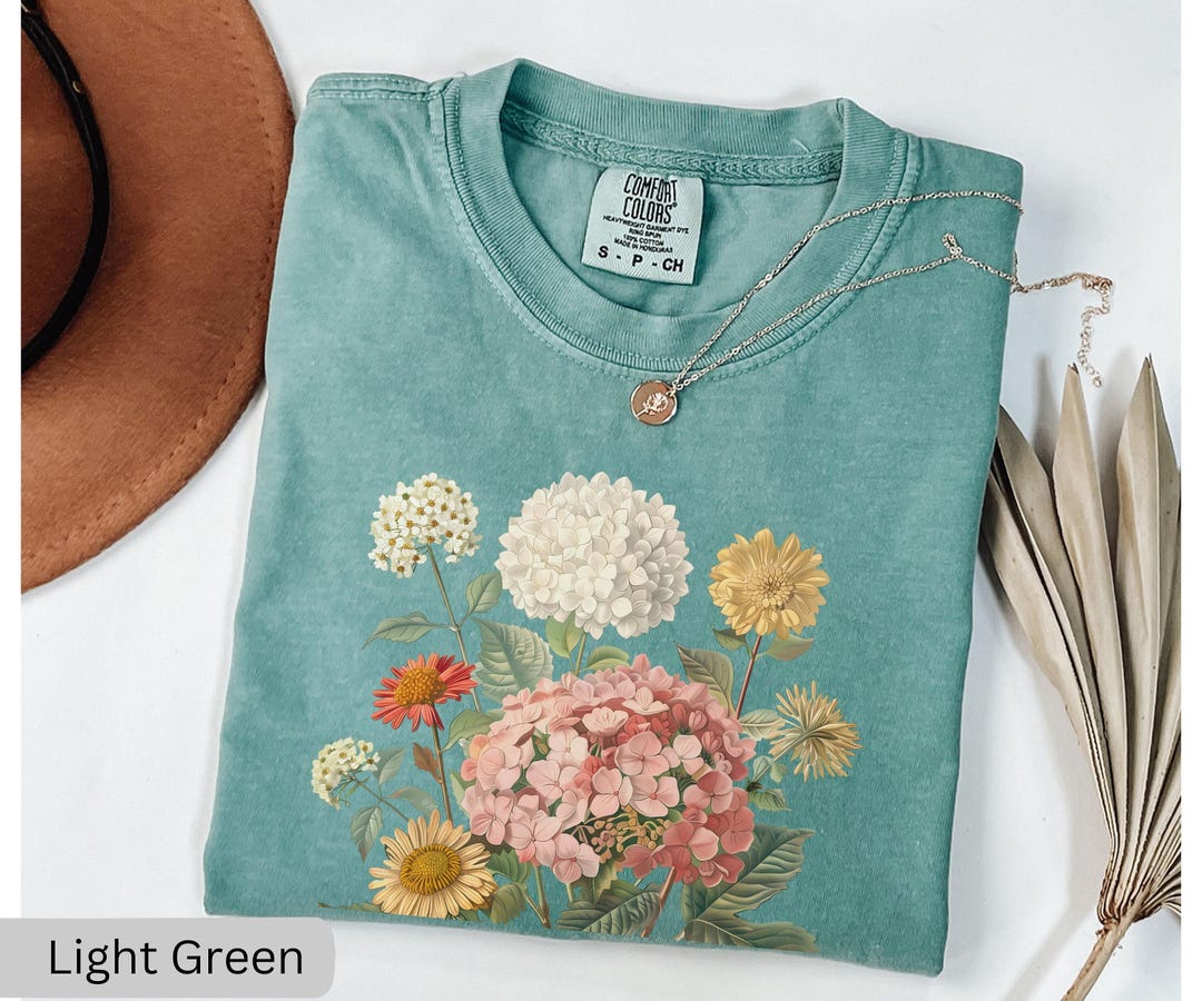 Wildflowers Cottagecore Shirt, Comfort Colors Boho Floral Shirt ...