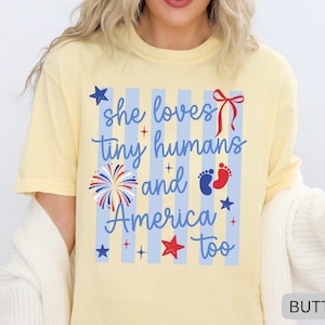 Comfort Colors 4th Of July NICU Nurse Shirt, Pediatric Nurse July 4th Shirt, Fourth of July Labor & Delivery Nurse T-Shirt image 11