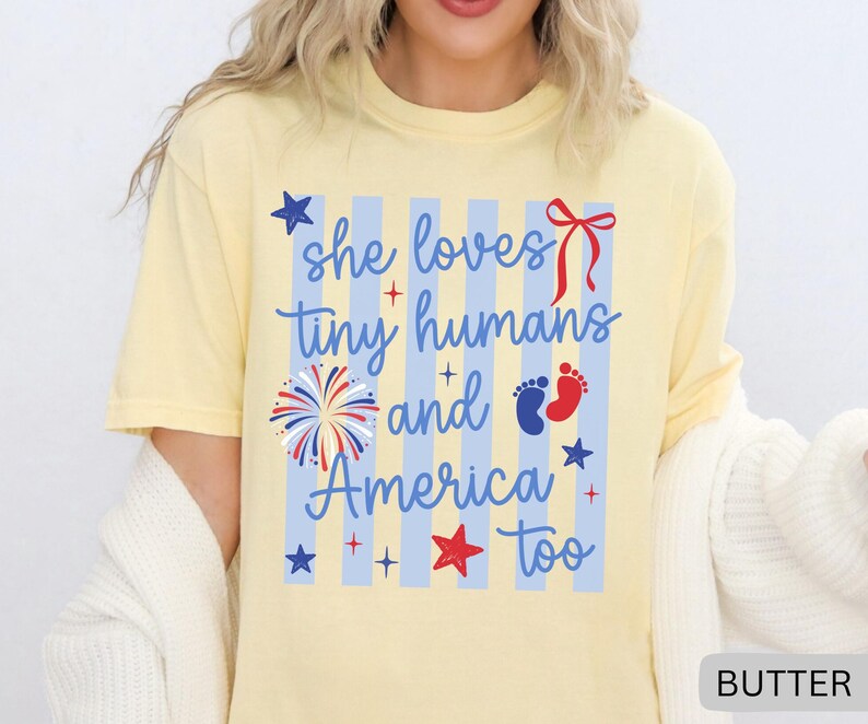 Comfort Colors 4th Of July NICU Nurse Shirt, Pediatric Nurse July 4th Shirt, Fourth of July Labor & Delivery Nurse T-Shirt image 11