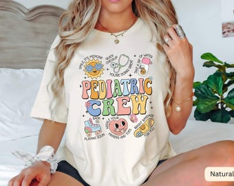 Pediatric Crew Shirt, Peds TShirt, Pediatric Nurse Tee, Pediatric Nurse Gift, Cute Peds Nurse Shirt, Retro Pediatrics Shirt,Peds Team Shirts