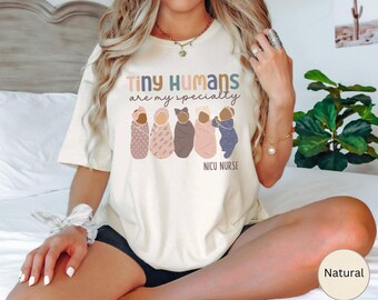 NICU Nurse Shirt, Nicu TShirt, Cute Nicu shirts, Tiny Humans Baby Nurse Shirt, Nicu Nursing Shirt, Neonatal Nurse Shirt, Gift For Nicu