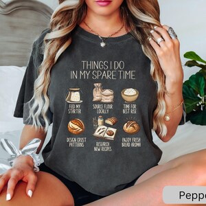 Camiseta de masa madre, camiseta de iniciador de masa madre, regalo para entusiastas de la masa madre, camiseta de mamá panificadora, camiseta de granja, regalos de pan de masa madre imagen 2