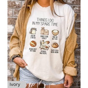 Camiseta de masa madre, camiseta de iniciador de masa madre, regalo para entusiastas de la masa madre, camiseta de mamá panificadora, camiseta de granja, regalos de pan de masa madre imagen 7