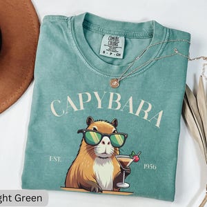 Capybara Social Club Shirt, Comfort Colors Funny Capybara Shirt, Gift For Capybara Lover Shirts, Luxury Social Club TShirt, Rodent Meme Tee image 9