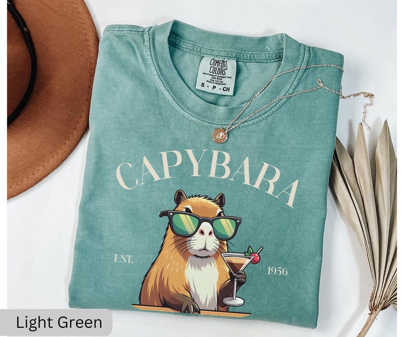 Capybara Social Club Shirt, Comfort Colors Funny Capybara Shirt, Gift For Capybara Lover Shirts, Luxury Social Club TShirt, Rodent Meme Tee image 9