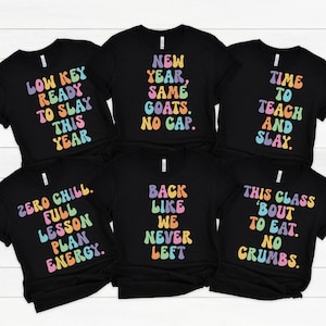 Back to School Teacher Shirt, First Day Of School Teacher Shirts, Teen Slang Matching Teacher Team TShirts Gen Z, School Staff Gift TT4