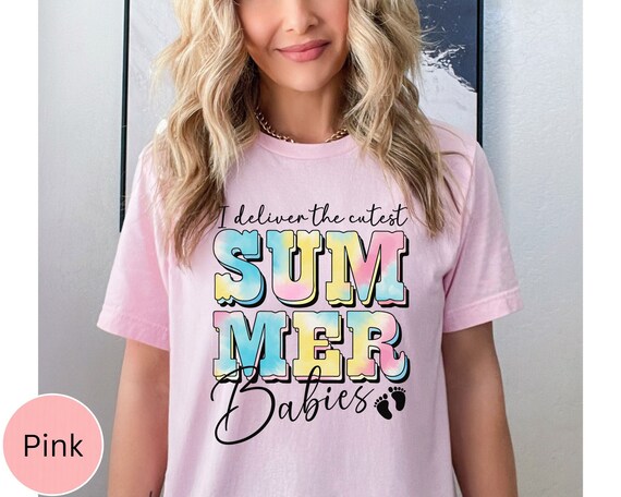 Labor And Delivery Nurse Shirt, L&D Nurse TShirt, Doula Shirt,  Summer Tie Dye Shirt Mother Baby Nurse Tee Birthday Specialist Midwife Shirt