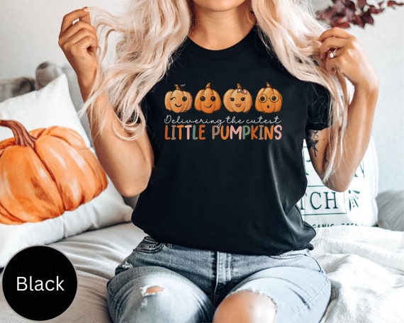 Halloween Labor And Delivery Nurse Shirt, Fall Pumpkins L&D Nurse TShirt, Groovy L and D Nurse Tee, Midwife Gift, Spooky Mother Baby Nurse