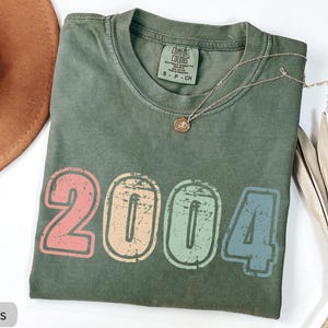 2004 Shirt, 21st Birthday Gift, 21st Birthday Shirt for Women or Men, Retro 21st Birthday Tee, Comfort Colors 21st Birthday TShirt