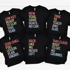 Back to School Teacher Shirt, First Day Of School Teacher Shirts, Teen Slang Matching Teacher Team TShirts Gen Z, School Staff Gift TT1