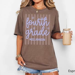 Comfort Colors Custom Fourth Grade Teacher Shirt, 4th Grade Teacher Team Shirts, Personalized Fourth Grade Shirt, Gift For New Teacher,TS8 image 11