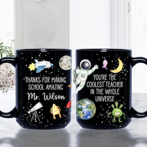 Personalized Male Teacher Mug with Name, Custom Gift For Teacher, Teacher Coffee Mug, Teacher Appreciation Gift, Thank You Coffee Cup MT10