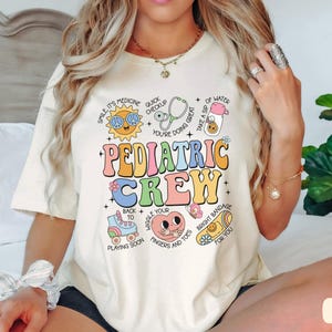 Pediatric Crew Shirt, Peds TShirt, Pediatric Nurse Tee, Pediatric Nurse Gift, Cute Peds Nurse Shirt, Retro Pediatrics Shirt,Peds Team Shirts