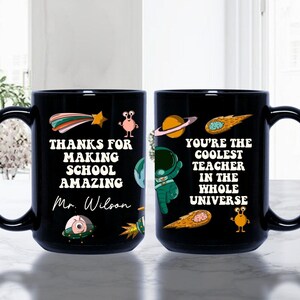 Personalized Male Teacher Mug with Name, Custom Gift For Teacher, Teacher Coffee Mug, Teacher Appreciation Gift, Thank You Coffee Cup MT11