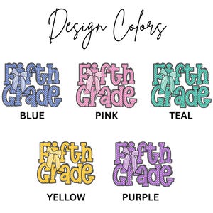 Comfort Colors Custom Fifth Grade Teacher Shirt, 5th Grade Teacher Team Shirts, 5th Grade Teacher Name Tee, Fifth Grade TShirt, TS63 Bild 6