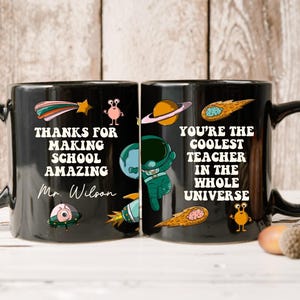 Personalized Male Teacher Mug with Name, Custom Gift For Teacher, Teacher Coffee Mug, Teacher Appreciation Gift, Thank You Coffee Cup MT11