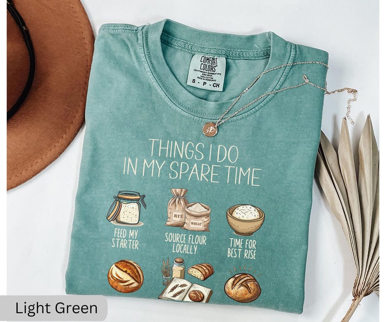 Camiseta de masa madre, camiseta de iniciador de masa madre, regalo para entusiastas de la masa madre, camiseta de mamá panificadora, camiseta de granja, regalos de pan de masa madre imagen 8