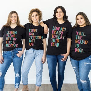 Back to School Teacher Shirt, First Day Of School Teacher Shirts, Teen Slang Matching Teacher Team TShirts Gen Z, School Staff Gift TT2