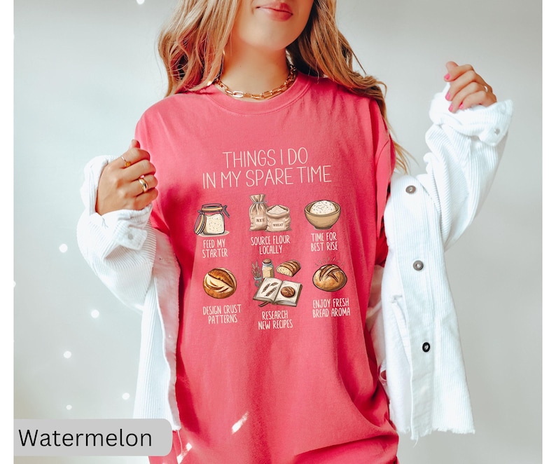 Camiseta de masa madre, camiseta de iniciador de masa madre, regalo para entusiastas de la masa madre, camiseta de mamá panificadora, camiseta de granja, regalos de pan de masa madre imagen 9