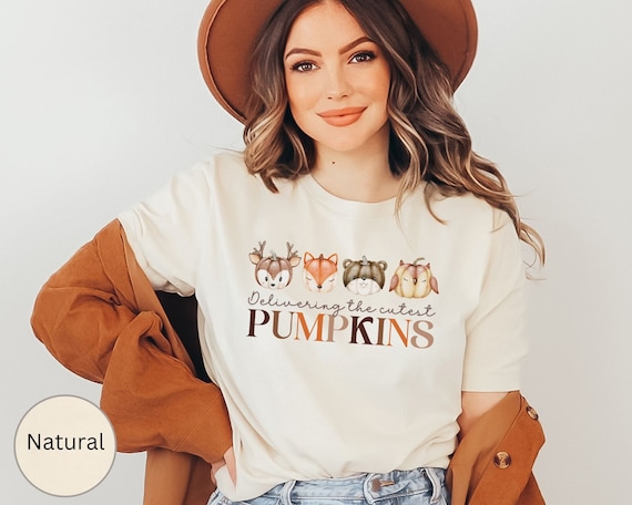 Fall Labor And Delivery Nurse Shirt, Halloween Pumpkins L&D Nurse TShirt, Groovy L and D Nurse Tee, Midwife Gift Mother Baby Nurse