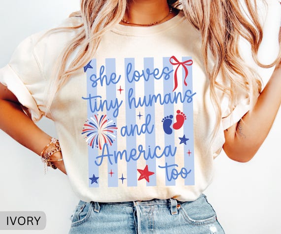 Comfort Colors 4th Of July NICU Nurse Shirt, Pediatric Nurse July 4th Shirt, Fourth of July Labor & Delivery Nurse T-Shirt