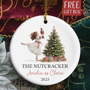 Nutcracker Ornament Custom Nutcracker Christmas Ornament Personalized Nutcracker Ballet Dancer Keepsake Gift For Ballerina Nutcracker Themed