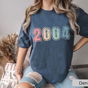 2004 Shirt, 21st Birthday Gift, 21st Birthday Shirt for Women or Men, Retro 21st Birthday Tee, Comfort Colors 21st Birthday TShirt