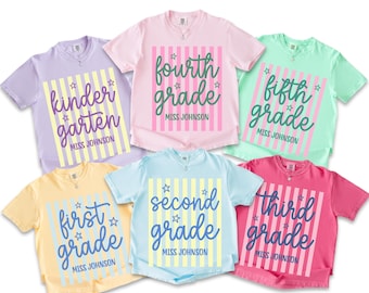 Teacher Team Shirts, Custom Grade Level Shirt Comfort Colors, Teacher TShirts,, Grade Level Teacher Shirt, Team Teacher Tee