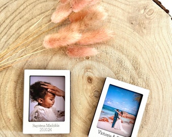 Mini cadre photo pour garder un souvenir de Baptême, baby shower, mariage , premier Noël