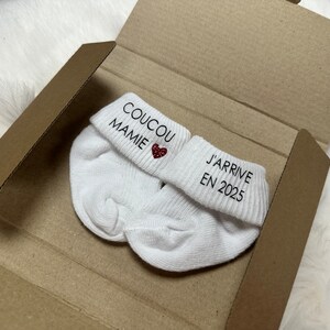 Chaussettes Annonce Grossesse Moonbabystore - 'Nous Est En Chemin' Avec Boîte Cadeau