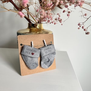 Chaussettes annonce grossesse